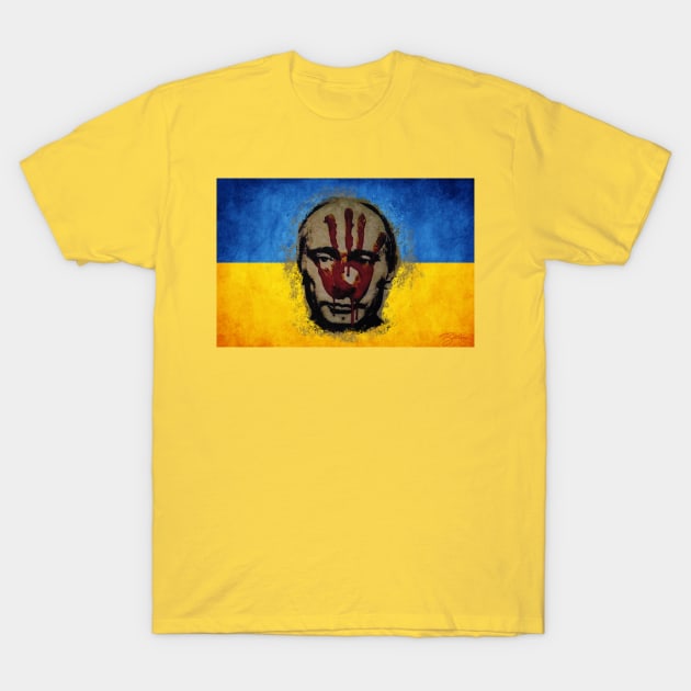 Putin Out of Ukraine - Stand With Ukraine! T-Shirt by T Santora